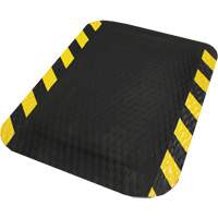 Tapis Hog Heaven, Losange, 2' x 3' x 5/8", Noir/Jaune, Nitrile EastCoast Offshore Supplies