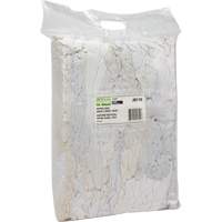 Recycled Material Wiping Rags, Cotton, White, 10 lbs. EastCoast Offshore Supplies