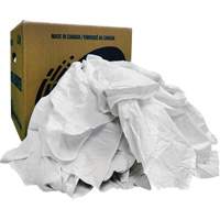 Recycled Wiping Rags, Cotton, White, 10 lbs. EastCoast Offshore Supplies