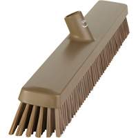 Heavy-Duty Push Broom, Fine/Stiff Bristles, 24", Brown EastCoast Offshore Supplies