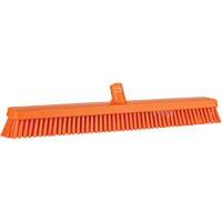 Heavy-Duty Push Broom, Fine/Stiff Bristles, 24", Orange EastCoast Offshore Supplies