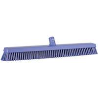 Heavy-Duty Push Broom, Fine/Stiff Bristles, 24", Purple EastCoast Offshore Supplies