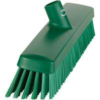 Push Broom Head, Fine/Stiff Bristles, 16-1/2", Polyester/Polypropylene, Green EastCoast Offshore Supplies