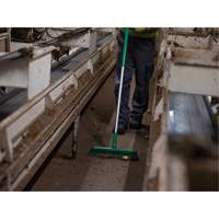 Push Broom Head, Fine/Stiff Bristles, 16-1/2", Polyester/Polypropylene, Green EastCoast Offshore Supplies