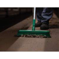 Push Broom Head, Fine/Stiff Bristles, 16-1/2", Polyester/Polypropylene, Green EastCoast Offshore Supplies