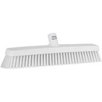 Push Broom Head, Fine/Stiff Bristles, 16-1/2", Polyester/Polypropylene, White EastCoast Offshore Supplies