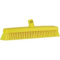Push Broom Head, Fine/Stiff Bristles, 16-1/2", Polyester/Polypropylene, Yellow EastCoast Offshore Supplies