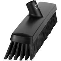 Push Broom Head, Fine/Stiff Bristles, 16-1/2", Polyester/Polypropylene, Black EastCoast Offshore Supplies