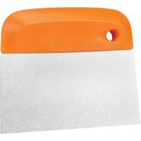Flexible Stainless Steel Dough Cutter/Scraper, Orange, 4-1/2" W x 5-3/4" L EastCoast Offshore Supplies