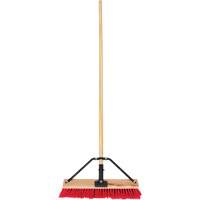 Balai-brosse &agrave; manche renforc&eacute;, 18", Moyen, Soies PVC EastCoast Offshore Supplies