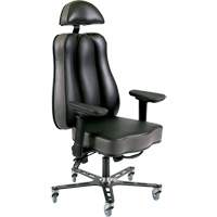 Synergo II 24h Ergonomic Chair, Vinyl, Black/Grey, 350 lbs. Capacity EastCoast Offshore Supplies