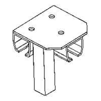 Support de montage au sol pour murs-rideaux EastCoast Offshore Supplies