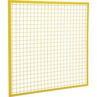 Wire Mesh Partition Components - Panels, 4' H x 4' W, Yellow EastCoast Offshore Supplies