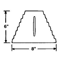 Wheel Chock, 9" x 8" x 6", Black EastCoast Offshore Supplies