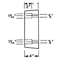 Molded Rubber Dock Guards, Rubber, 13" W x 4" D x 12" H EastCoast Offshore Supplies