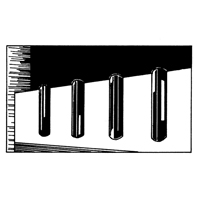 D&eacute;fenses de quai en caoutchouc refoul&eacute;, Caoutchouc, 4-1/2" la x 12" lo x 3-3/4" p EastCoast Offshore Supplies