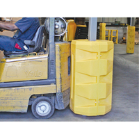 Column Protectors, 6-1/4" x 6-1/4" Inside Opening, 23-1/2" L x 23-1/2" W x 39-1/2" H, Yellow EastCoast Offshore Supplies
