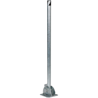 Fold-Down Bollards, Steel, 42" H x 1-3/4" W, Silver EastCoast Offshore Supplies