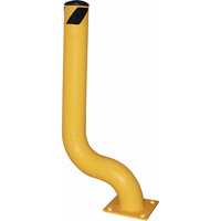Offset Bollard, Steel, 36-1/8" H x 8" W, Yellow EastCoast Offshore Supplies