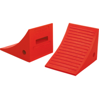 General Purpose Wheel Chocks, Polyurethane, Orange, 8" W x 11-1/4" D x 8-1/4" H EastCoast Offshore Supplies