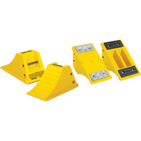 All-Terrain Heavy-Duty Wheel Chocks, Polyurethane, Yellow, 8-1/2" W x 15-1/2" D x 8-1/4" H EastCoast Offshore Supplies