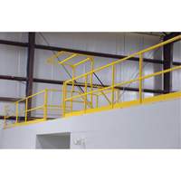 Mezzanine Safety Gate, 68-1/2" L x 42" H, 80-1/16" Raised, Yellow EastCoast Offshore Supplies