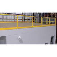 Mezzanine Safety Gate, 68-1/2" L x 42" H, 80-1/16" Raised, Yellow EastCoast Offshore Supplies