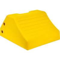 Heavy-Duty Wheel Chocks, Urethane, Yellow, 15-1/2" W x 17-7/10" D x 10" H EastCoast Offshore Supplies