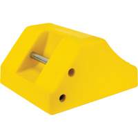Heavy-Duty Wheel Chocks, Urethane, Yellow, 15-1/2" W x 17-7/10" D x 10" H EastCoast Offshore Supplies
