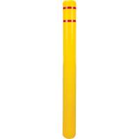 Polyethylene Bollard Cover, 4-1/2" Dia. x 52" L, Red/Yellow EastCoast Offshore Supplies