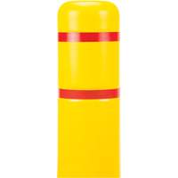 Polyethylene Bollard Cover, 4-1/2" Dia. x 52" L, Red/Yellow EastCoast Offshore Supplies