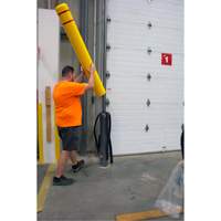 Polyethylene Bollard Cover, 4-1/2" Dia. x 52" L, Red/Yellow EastCoast Offshore Supplies