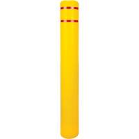 Capuchon en poly&eacute;thyl&egrave;ne pour borne de protection, 6-5/8" dia. x 52" l, Rouge/Jaune EastCoast Offshore Supplies