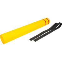 Capuchon en poly&eacute;thyl&egrave;ne pour borne de protection, 6-5/8" dia. x 52" l, Rouge/Jaune EastCoast Offshore Supplies