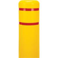 Capuchon en poly&eacute;thyl&egrave;ne pour borne de protection, 6-5/8" dia. x 52" l, Rouge/Jaune EastCoast Offshore Supplies