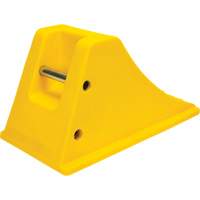 Wheel Chocks with Aluminum Tread, Polyurethane, Safety Yellow, 11-1/4" W x 21" D x 12-1/4" H EastCoast Offshore Supplies