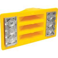 Wheel Chocks with Aluminum Tread, Polyurethane, Safety Yellow, 11-1/4" W x 21" D x 12-1/4" H EastCoast Offshore Supplies