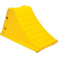 Wheel Chocks with Rubber Tread, Polyurethane, Yellow, 11-1/4" W x 21" D x 12-1/4" H EastCoast Offshore Supplies