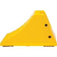 Wheel Chocks with Rubber Tread, Polyurethane, Yellow, 11-1/4" W x 21" D x 12-1/4" H EastCoast Offshore Supplies