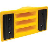 Wheel Chocks with Rubber Tread, Polyurethane, Yellow, 11-1/4" W x 21" D x 12-1/4" H EastCoast Offshore Supplies