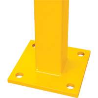 Poteau de coin pour garde-corps l&eacute;gers, Acier, 42" h, Jaune s&eacute;curit&eacute; OSHA EastCoast Offshore Supplies
