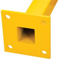 Poteau de coin pour garde-corps l&eacute;gers, Acier, 42" h, Jaune s&eacute;curit&eacute; OSHA EastCoast Offshore Supplies