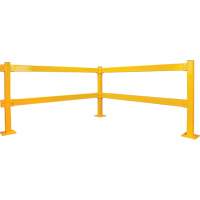 Garde-corps Lift-Out, Acier, 3' lo x 4" h, Jaune s&eacute;curit&eacute; OSHA EastCoast Offshore Supplies