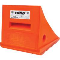 25 Ton General Purpose Wheel Chock, Urethane, Orange EastCoast Offshore Supplies