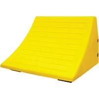 70 Ton Large Equipment Wheel Chock with Handle, Urethane, Yellow EastCoast Offshore Supplies