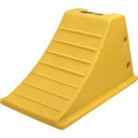 75 Ton Large Equipment Wheel Chock with Grip Pads, Urethane, Yellow EastCoast Offshore Supplies