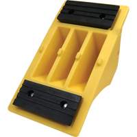 75 Ton Large Equipment Wheel Chock with Grip Pads, Urethane, Yellow EastCoast Offshore Supplies