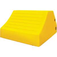 165 Ton Large Equipment Wheel Chock with Handle & Hole, Urethane, Yellow EastCoast Offshore Supplies