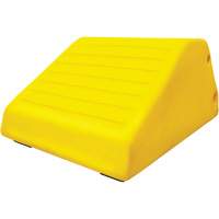 255 Ton Large Equipment Wheel Chock with Handle & Hole, Urethane, Yellow EastCoast Offshore Supplies