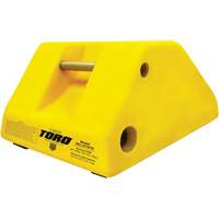 255 Ton Large Equipment Wheel Chock with Handle & Hole, Urethane, Yellow EastCoast Offshore Supplies